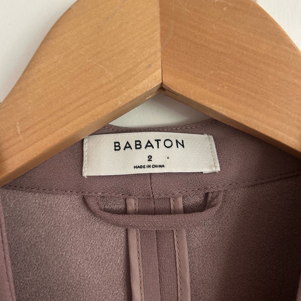 Babaton Mauve-Taupe Open-Front Blazer - Picture 2 of 2
